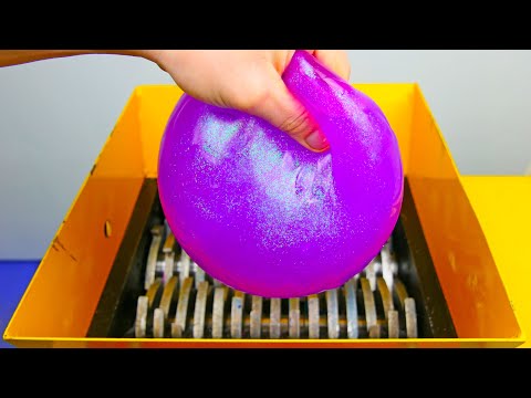 Shredding Mega Slime Ball! Satisfying ASMR Video!