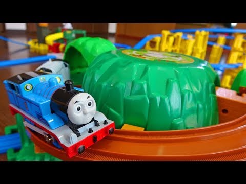 Thomas Railway Toy. Plarail Mountain Rail Set & Sodo Island Set