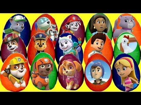 Opening Lots of Paw Patrol Mystery DIY Play-Doh Eggs
