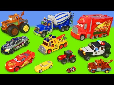 Traktör, Arabalar ve oyuncak ekskavatör – Lightning McQueen Cars Toys for Kids