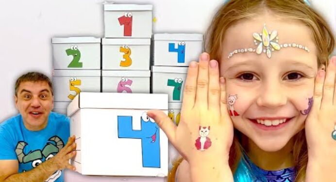Nastya and dad are learning the Alphabet and Numbers | Educational Videos for Toddlers