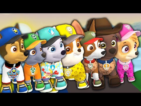 Paw Patrol A Day in Adventure Bay – All Pups Morning Routine + Daily Life – Fun Pet Kids Games