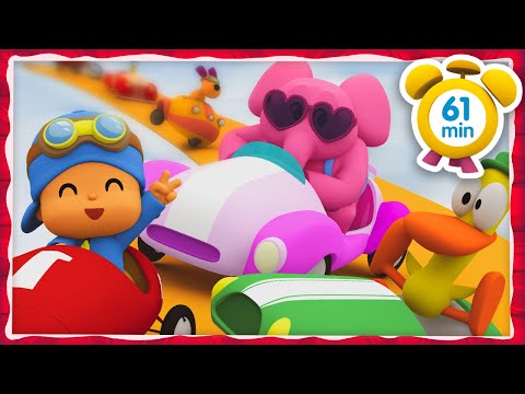 🎬 Pocoyo összeállítás – 😲 A NAGY VERSENY 🚘 | 61 perc Teljes Epizódok