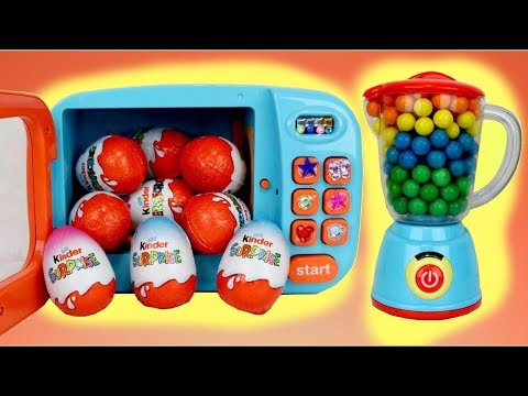 Making Kinder Chocolate Surprise Eggs with Magic Microwave