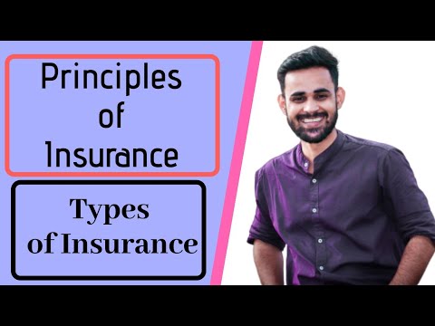 Principle of insurance || types of insurance