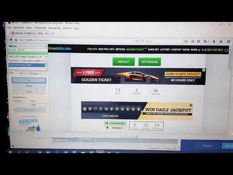 Freebitco.in free roll bot in work