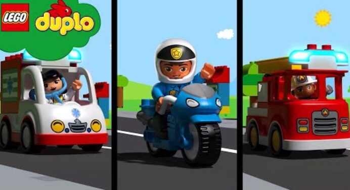 LEGO - Hometown Heroes! | Fun Learning video | Cartoons for Kids | ABC 123 Moonbug Kids | Education