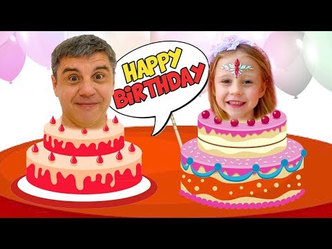 Настя и коллекция видео про День рождения