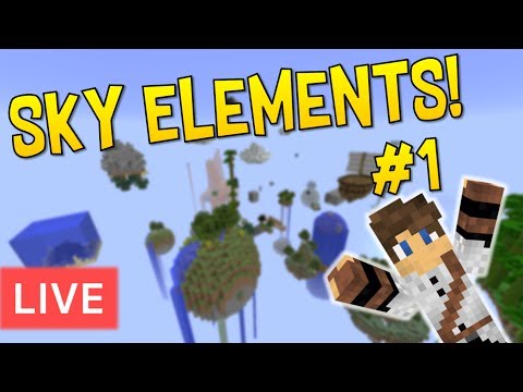 [ÉLŐ] A REJTÉLYES SZIGETEK!! Minecraft Sky Elements #1 😱