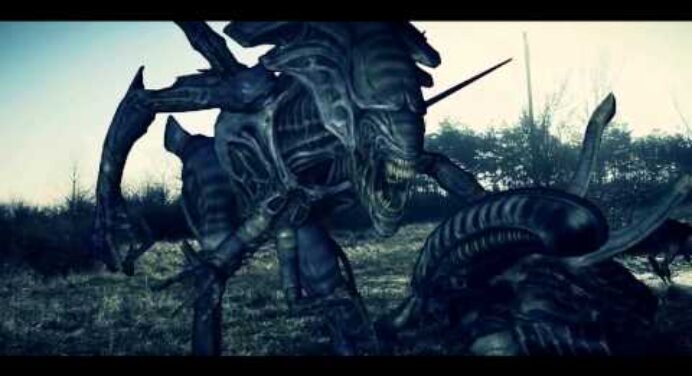 Aliens: Colonial Marines live action test film shot