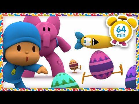 POCOYO MAGYARUL – 🥚HÚSVÉTI TOJÁSFESTÉS 🎨 | [64 perc] Teljes Epizódok | Rajzfilm gyerekeknek