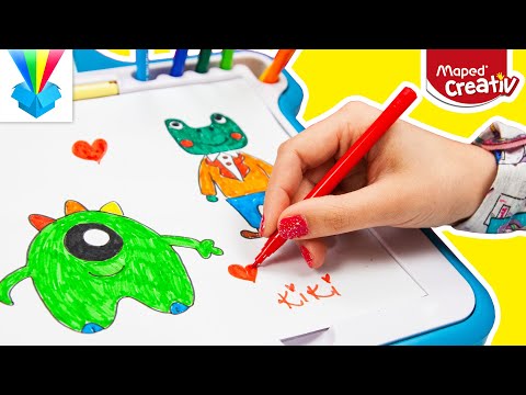 😍 ÚJ VIDEÓ! 🤩 Kicsomi – 🦄 Kiki 🦄: 🎁 Maped Creativ Lumi Board kreatív rajzkészlet 😏✍️❤️