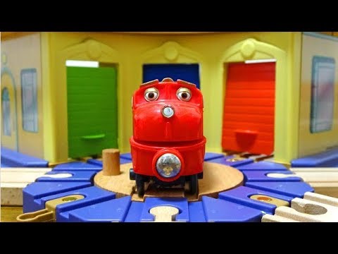 Chuggington wooden series. Round House, Clock Tower & BRIO Subway Tunnel Course ☆