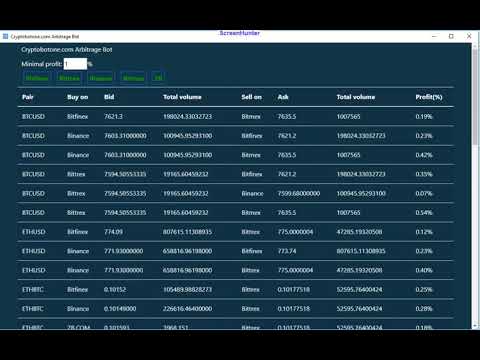 Arbitrage bot   Crypto bot one   Free crypto arbitrage 2021