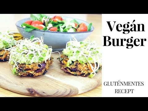Vegán burger recept | gluténmentes |