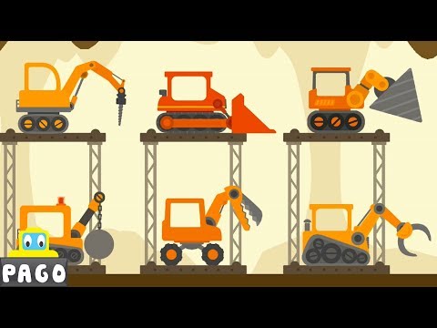 Truck Construction The Excavator – Dinosaur Digger 4 – The Truck – Digger Cartoons for Children