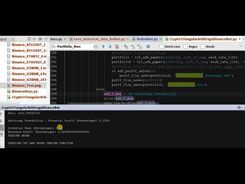 Profit and Binance Fees – Crypto Triangular Arbitrage Bot Python