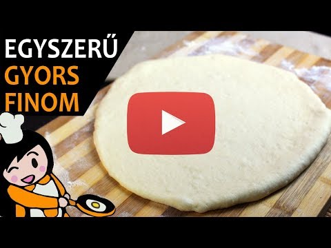 Pizzatészta – Recept Videók