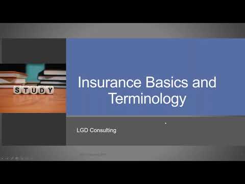 Property and Casualty Insurance Terminology