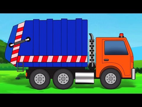 lavaggio auto – camion della spazzatura | video educativi | Kids Videos | Car Wash – Garbage Truck