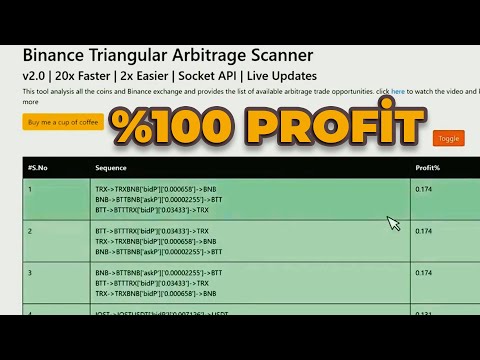 Binance Arbitrage Bot 2021 Update – %100 Profit!
