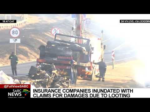 Insurance companies inundated with claims for damages due to looting