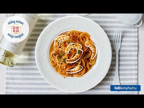 Mautner Zsófi receptje – Fokhagymás-petrezselymes spagetti garnélával