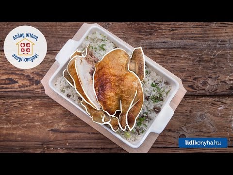 Széll Tamás receptje – Ropogós grillcsirke, csirkemájas-újhagymás rizzsel
