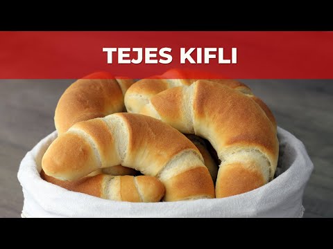 Tejes kifli videó recept