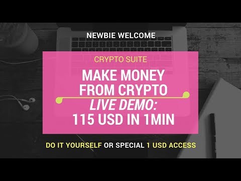 Make money online 2018 from crypto arbitrage see LIVE demo 117USD in 1 minute