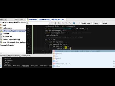 Coding Arbitrage Python – Arbitrage Cryptocurrency Bot in Python  – Code  – Ch 5.17