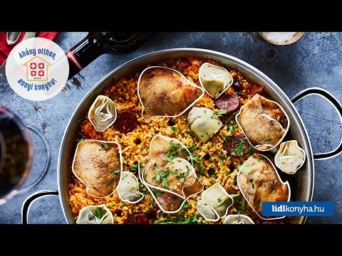 Mautner Zsófi receptje – Csirkés paella kolbásszal és articsókával