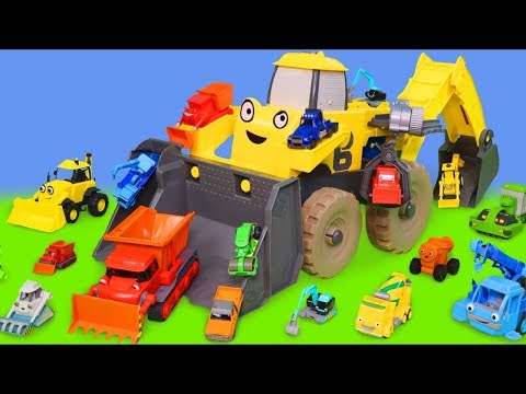 Bob Usta Ekskavatör ve Yeni Arabalar çizgi film arabası – Excavator toys