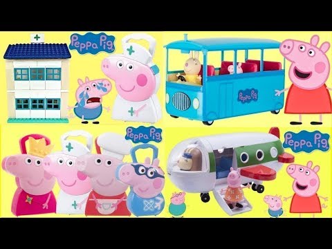 Peppa Pig Building and Construction Hospital and Nurse Medic Carry Case