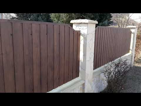 Zsalukő kerítés építés házilag – Trapézlemez kerítés házilag zsalukő kerítés alapra