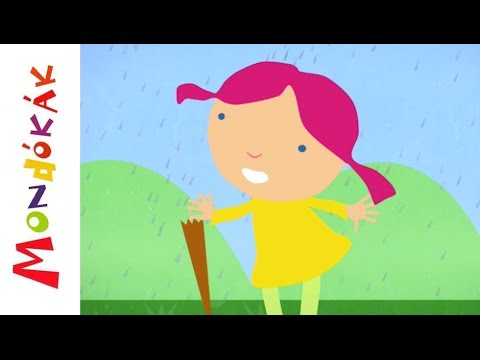 Esik eső, csepereg (Gyerekdalok és mondókák, rajzfilm gyerekeknek)