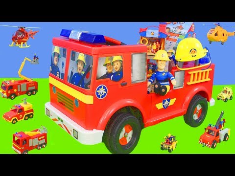 Different Sized Fireman Vehicles
