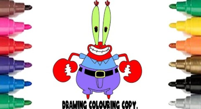How To Mr.Krabs Drawing Step By Step | Spongebob Squarepants |