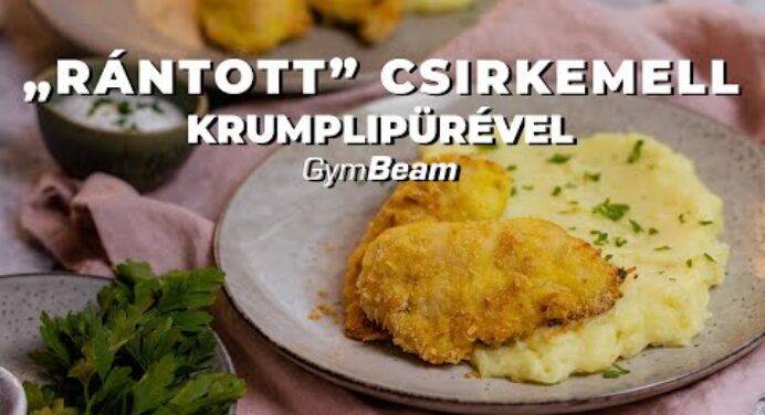 „Rántott” csirkemell krumplipürével l Fitness receptek l GymBeam