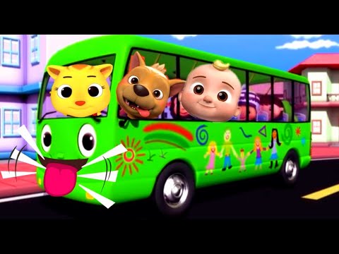 WHEELS ON THE BUS GO ROUND AND ROUND COCOMELON JJ INSURANCE & PINKFONG BAIL BONDS & LAWYER 198