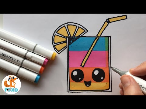 Rajzolás lépésről lépésre gyerekeknek – Rajzos videó – Cuki pohár rajz