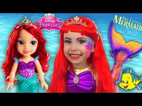 Alice Becames Little Mermaid Ariel a Funny story about a magical Toys