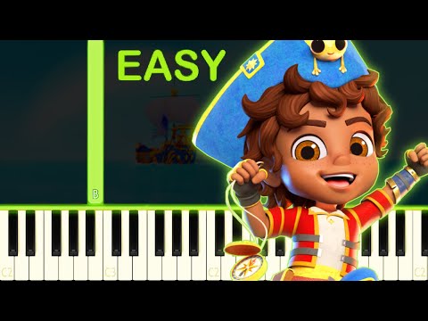 Santiago Of The Seas Theme Song – EASY Piano Tutorial