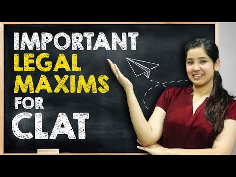 CLAT 2019 | Important Legal Maxims | DU LLB AILET Law Entrance Exam