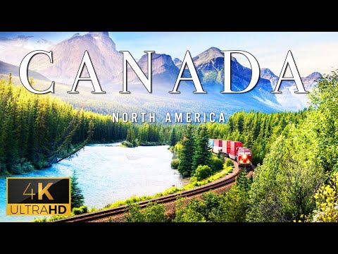 FLYING OVER CANADA (4K UHD) – Calming Music With Scenic Relaxation Film For Lounge & Lobbies Waiting