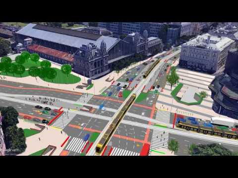 A Nyugati tér és környezetének komplex fejlesztése (látványvideó)