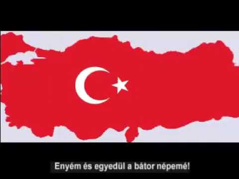 török himnusz, magyar felirattal