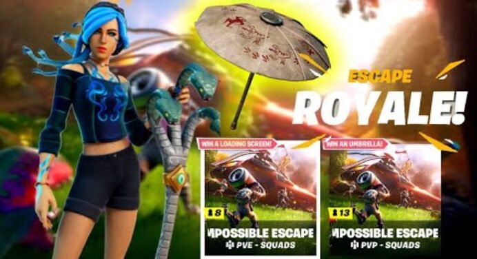Fortnite - Impossible Escape Játékmód! Így nyerd meg az Esernyőt! PVP\PVE