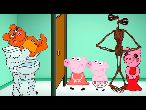 Squid Game, Peppa y George, Huggy Wuggy, Poppy Playtime, FNAF, Roblox, Funny Animation, fnf #shorts