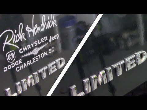 Removing Car Dealership Decal Using Household Items | EASY Jeep Commander Tutorial